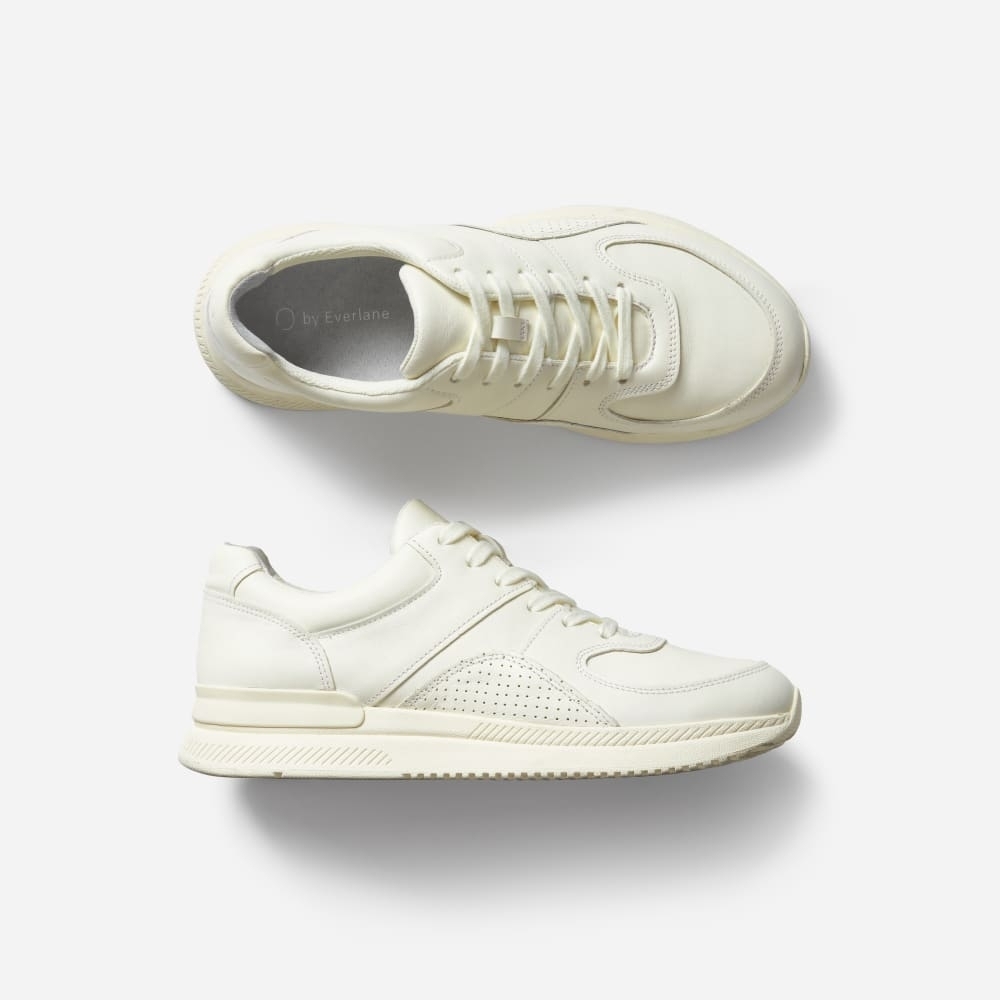 New! Everlane The Trainer Sneakers Full Grain Leather.